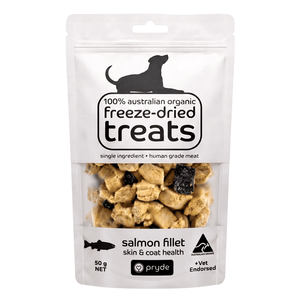Freeze Dried Dog Treats - Salmon Fillet (50g) - Pryde Pets
