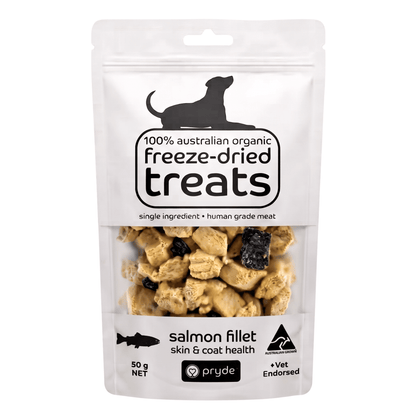 Freeze Dried Dog Treats - Salmon Fillet (50g) - Pryde Pets